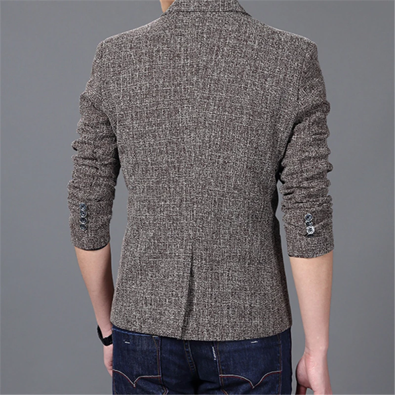 Мужской пиджак с длинным рукавом размеры S M L XL XXL XXXL | Мужская одежда