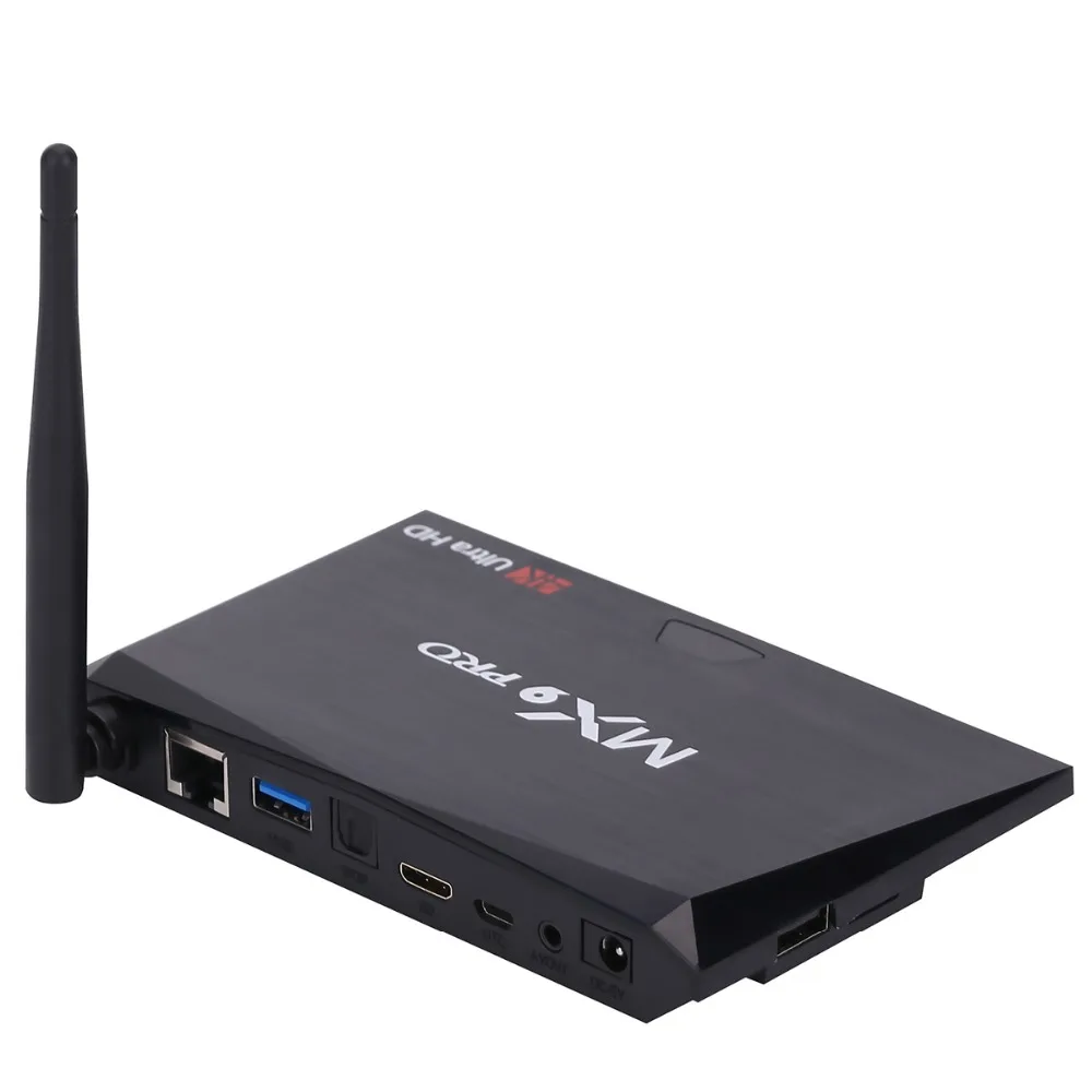 Заводская новейшая MX9 Pro Android 7 1 Смарт ТВ коробка RK3328 четырехъядерный 2G/16G 4G/32G BT 4 0 H.