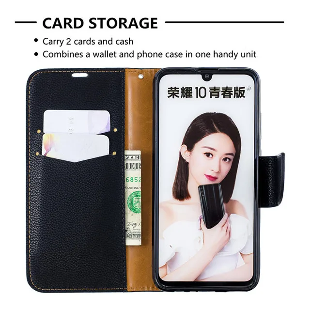 Флип-чехол для телефона Etui on Fundas huawei Y5 чехол для huawei Y5 Prime Роскошный кожаный чехол-кошелек с зернистой текстурой