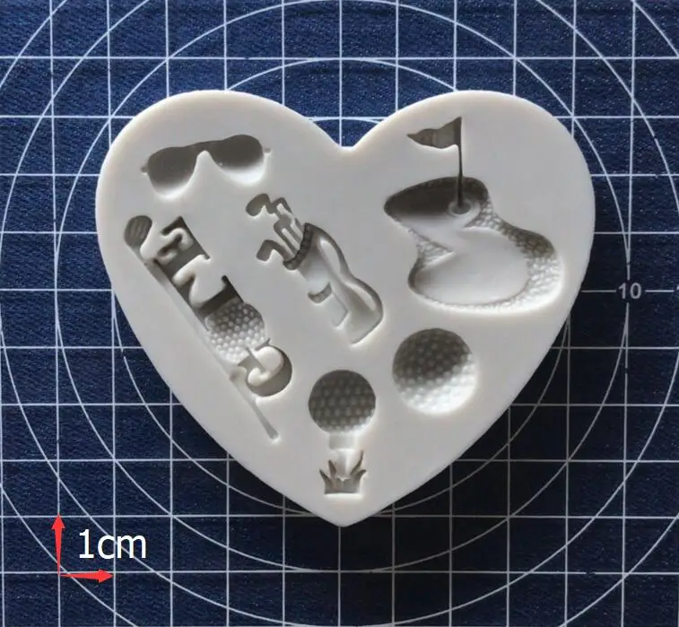 

Силиконовая форма для гольфа, спортивный стеклянный шар, силиконовая форма, форма для сахарного ремесла, помадки, украшения торта, форма для...