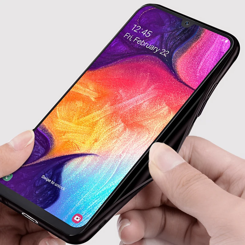 Чехол MOFi для Samsung A50 чехол Противоударная задняя крышка тканевые защитные