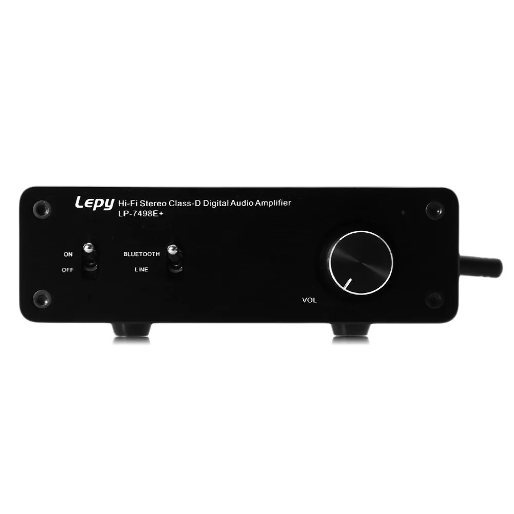 Оригинальный Lepy 7498E плюс Bluetooth Hi Fi класс D стерео 4 канала Супер бас аудио усилитель