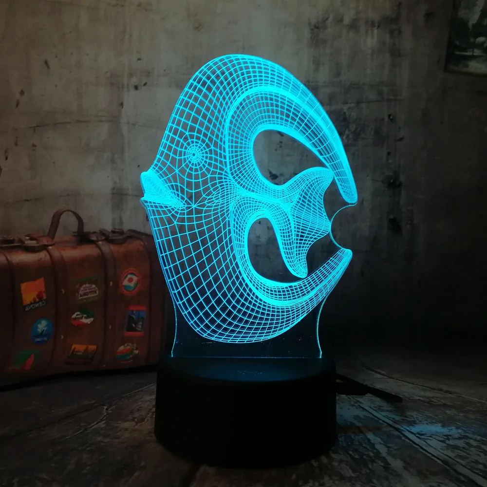 3D Коралловая рыба ночник светодиодный спальный стол настроение спальня