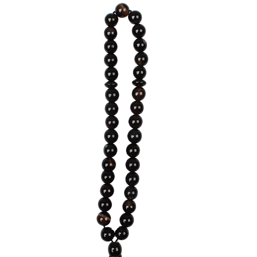 5стиль натуральный камень браслет из черного оникса 33 мусульманский тасбих