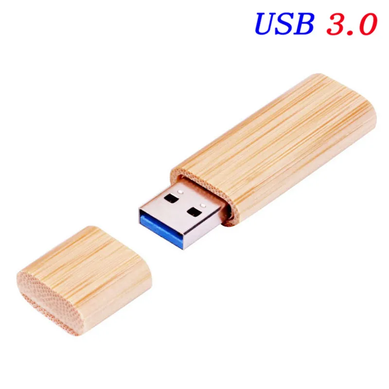 bamboo Модная деревянная флеш-накопитель USB 3,0 дизайн логотипа 64g/32g Memory Stick 16g/8g ручка привода крутая подарочная usb ручка-флешка более 10 шт логотип бесплатно - Цвет: bamboo