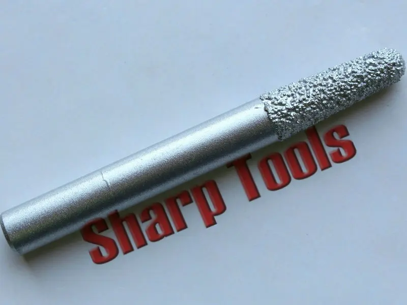 Набор фрез для гравировки с ЧПУ Алмазные биты 3D Гравировки Камня 10 х8х30 мм Длина 90