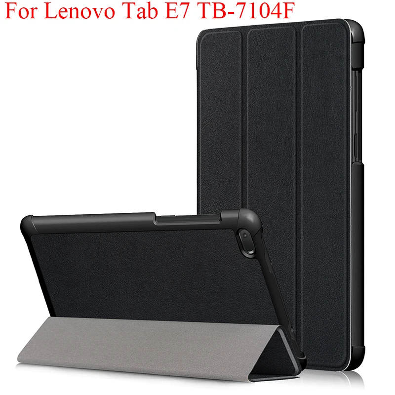 Чехол для Lenovo Tab E7 TB 7104F трехслойный флип чехол с магнитной подставкой 7104 7 дюймов