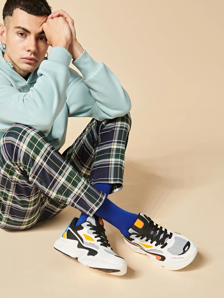 Мужские кроссовки для бега в стиле ретро на 361 градусе Дышащие стильные