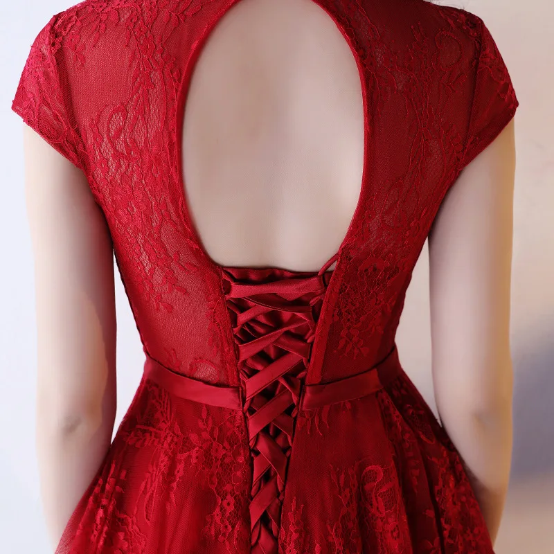 Современный Cheongsam Сексуальная Qipao красный Вечерние платья традиционные китайское платье Vestido де Noche Китай Костюмы магазине