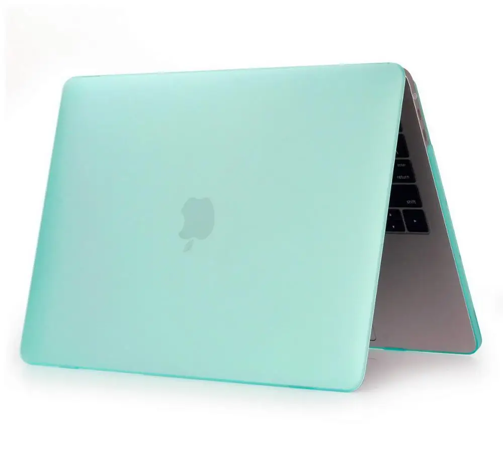 Matte green NO ZAIWJ-популярный чехол для ноутбука Apple macbook Air Pro retina 11 12 13 15 для Mac book new Pro 13,3 15 дюймов с сенсорной панелью - Цвет: Matte green NO