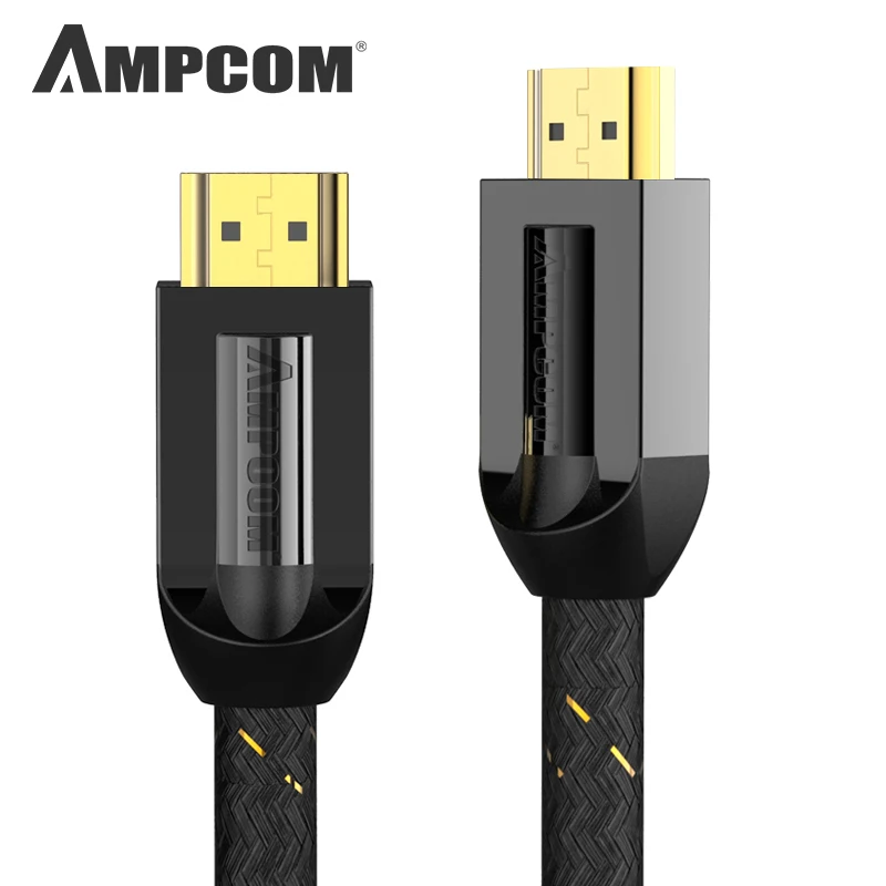 HDMI кабель 2.0a 2.0b AMPCOM Pro Gaming 4K к 2 0 Поддержка 3D Ethernet HDR 4:4:4 для HDTV PS4 PS3|Кабели HDMI| |