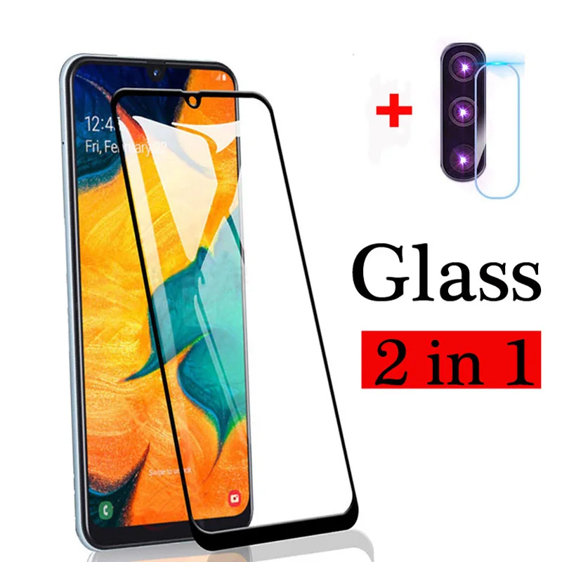 2-в-1 Galax 50 Защита для экрана камеры для samsung Galaxy A70 A20 A30 A50 Стекло на samsung 50 30 70 защитная пленка