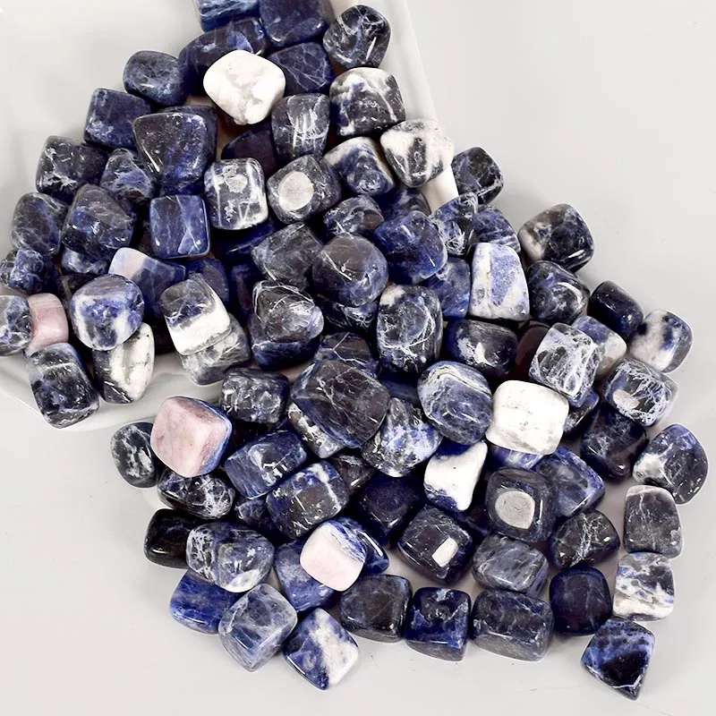 sodalite Смешанный Камень Неправильной полировки природного камня и кварца щебня или искусственные бусины в виде ладоней для чакры исцеления декора - Цвет: sodalite
