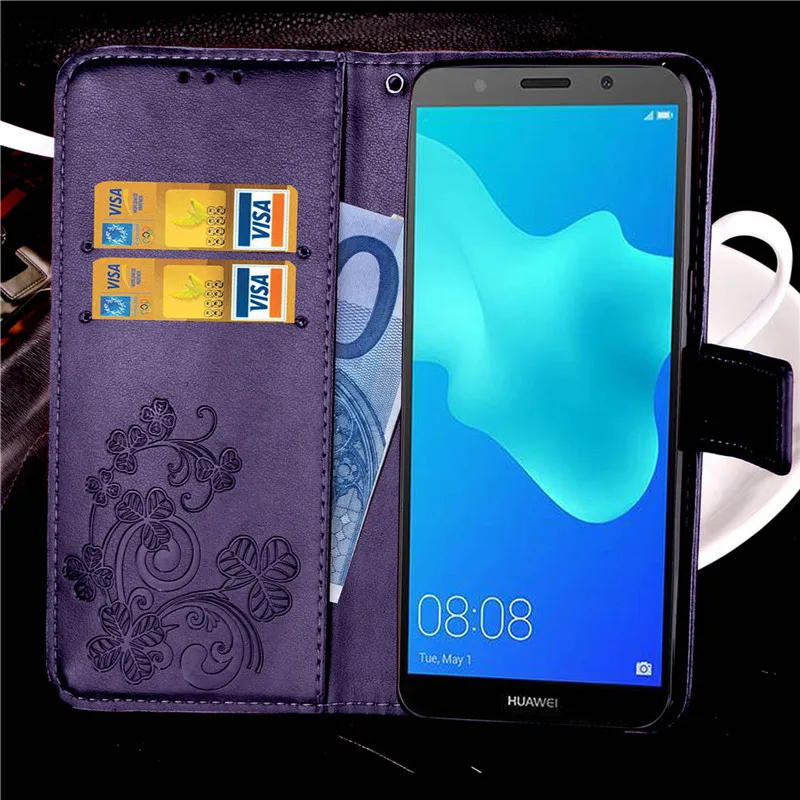 Флип-чехол из искусственной кожи чехол для huawei Honor 7A DUA-L22 чехол 5,4" Чехол-книжка с подставкой и отделением для карт чехол для телефона s для Honor 7A Русская версия