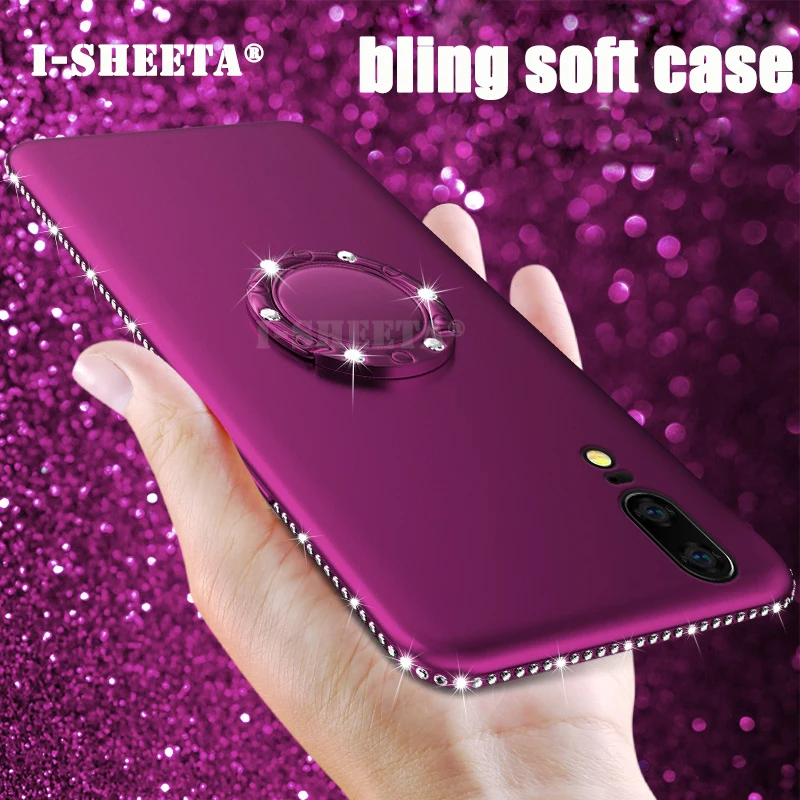 3D Алмазная резиновая рамка чехлы для Huawei P20 P30 Lite Pro Ультратонкий Мягкий ТПУ
