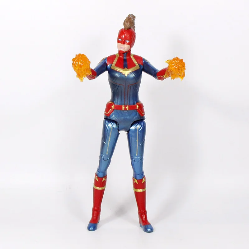Carol hat opp 32-34 см Marvel Капитан Marvel игрушки легенды капитан Карол Дэнверс ПВХ фигурка Мстители конечная игра фигурки для коллекционеров - Цвет: Carol hat opp