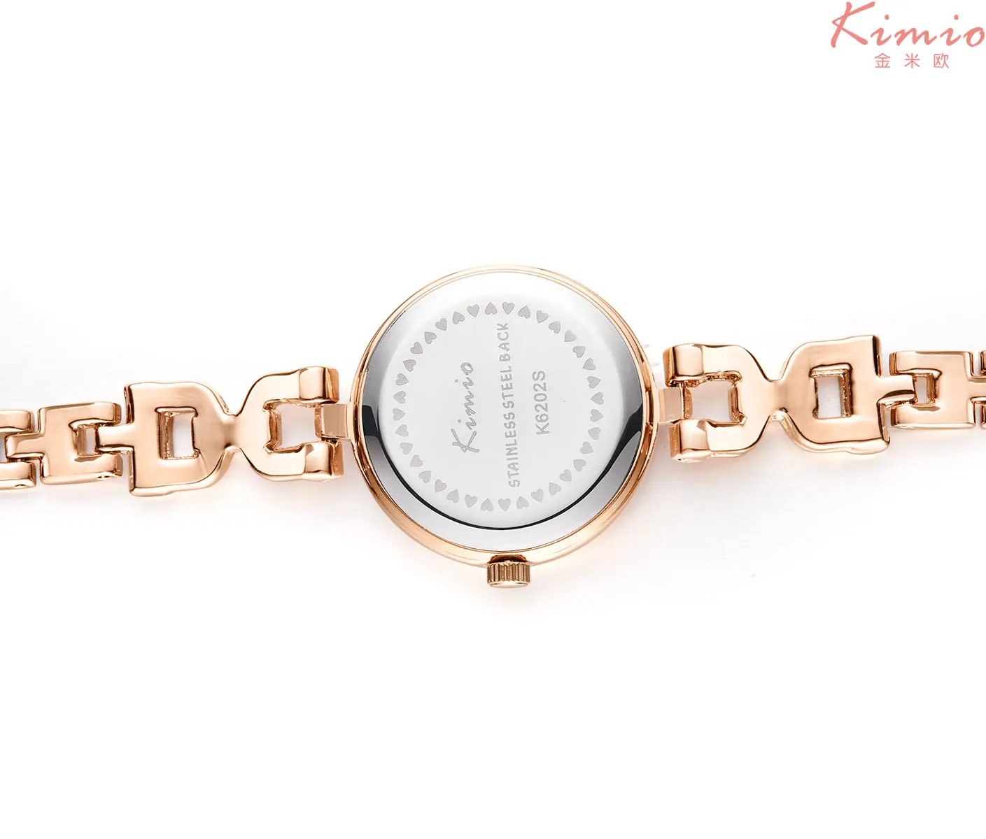 KIMIO красочные кварцевые с бриллиантами часы алый розовый золотой браслет Женское