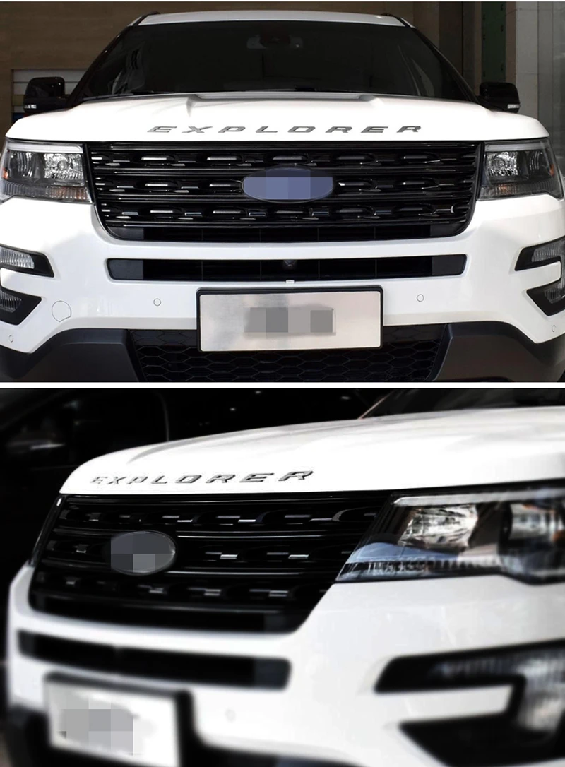 Автомобильный хромированный капот эмблема 3D логотип буквы-Стикеры для FORD EXPLORER 2010- аксессуары для автомобиля Стайлинг автомобильные аксессуары
