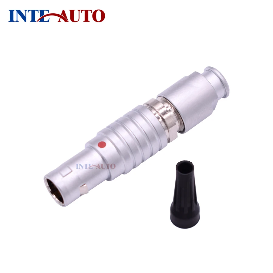 

1B Series 3 pins Elbow receptacle plug,metal push pull circular cable wire connector,FTGG.1B.303 EZPG.1B.303