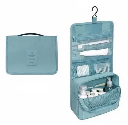 Blue Косметичка для макияжа, дорожная косметичка, органайзер, чехол для женщин и мужчин, Большая водонепроницаемая несессер, косметичка, косметичка для хранения косметики - Цвет: Blue