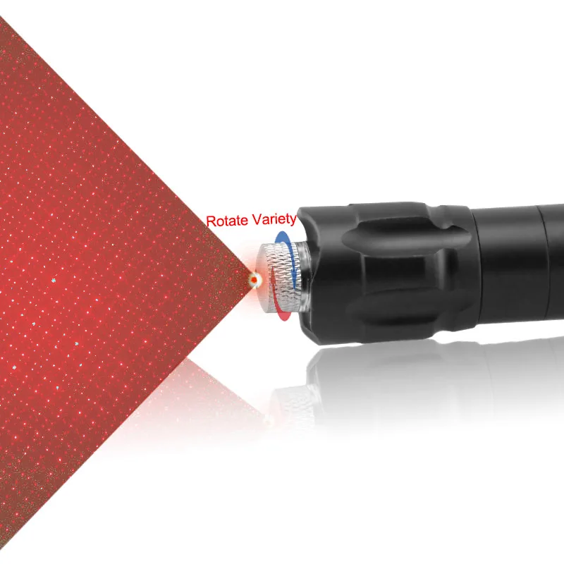CWLASER 2-в-1 650nm ручной красный лазерный фонарик указка с зажимом и колпачок