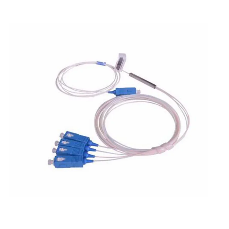 SC UPC PLC 1X4 Mini 0 9 мм волоконно оптический сплиттер с SC/UPC коннектором SM G EPON стальная