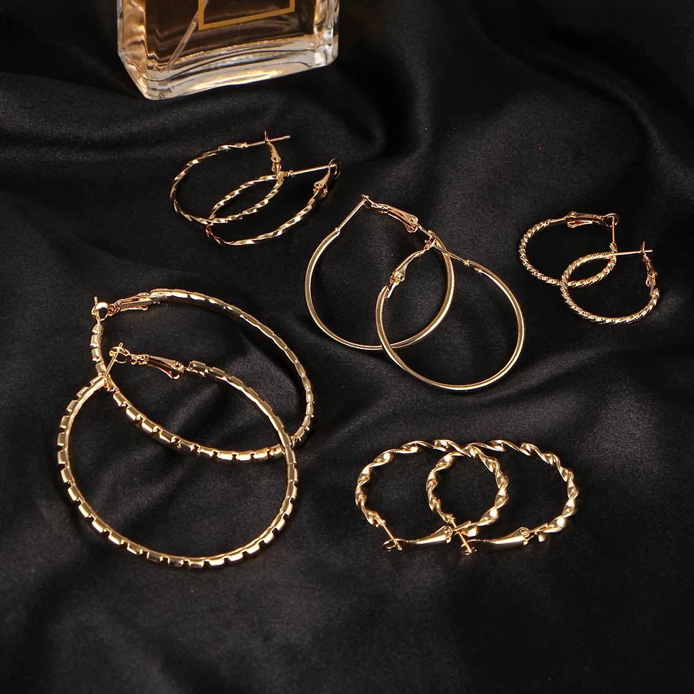 Женские Геометрические серьги-гвоздики IF ME большие круглые серьги в стиле