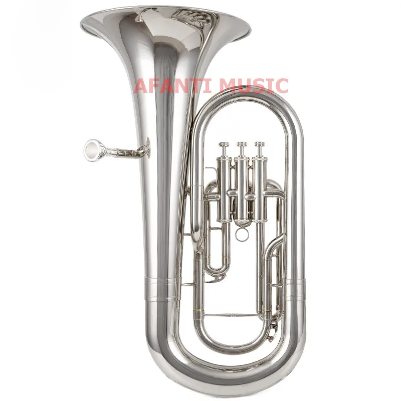 Музыкальный Bb тон Afanti/желтая латунь/посеребренный Euphonium (BAR 114)|euphonium bb| |