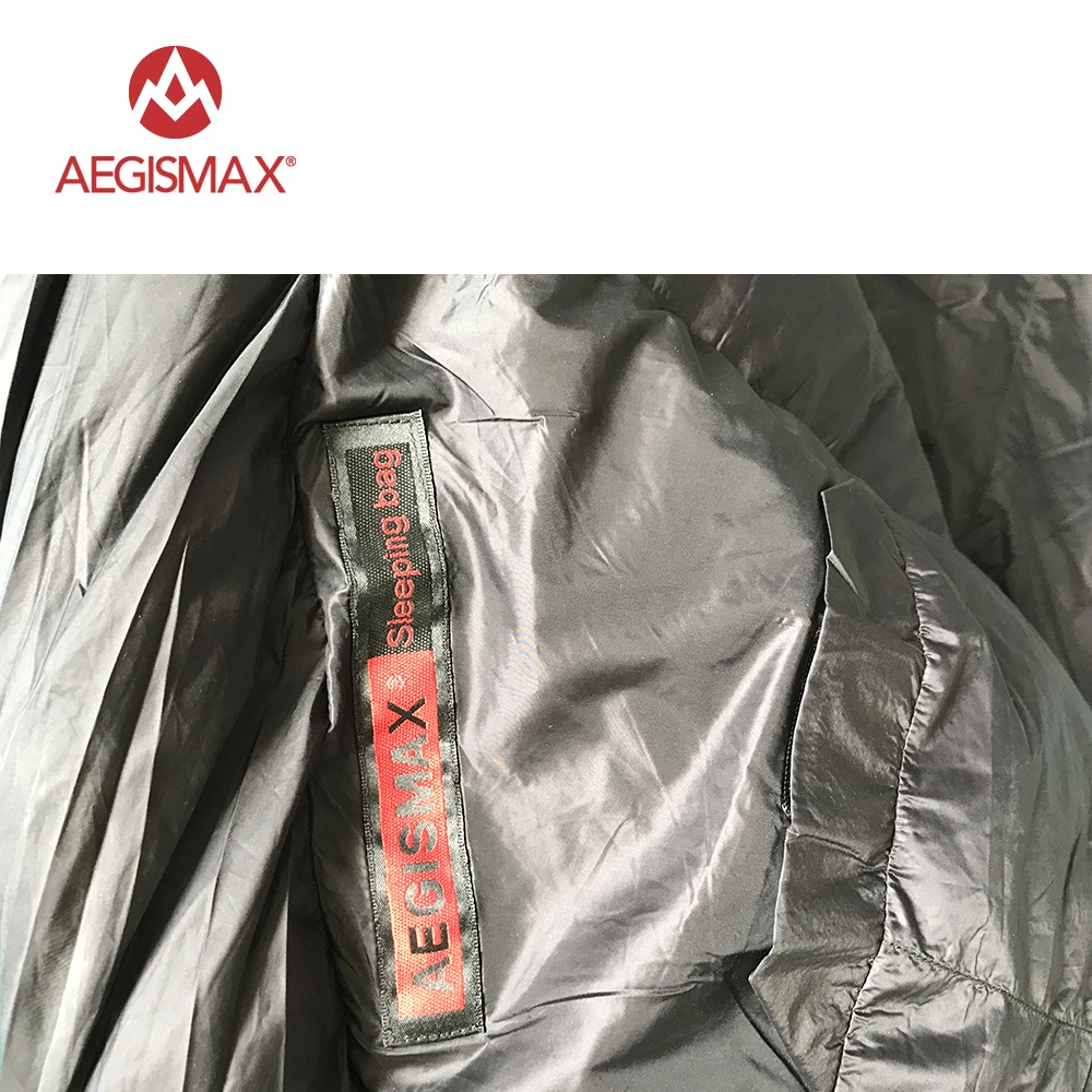 Aegismax M3 Сверхлегкий Кемпинг Мумия 95% белый гусиный пух спальный мешок 3 сезона Пешие прогулки
