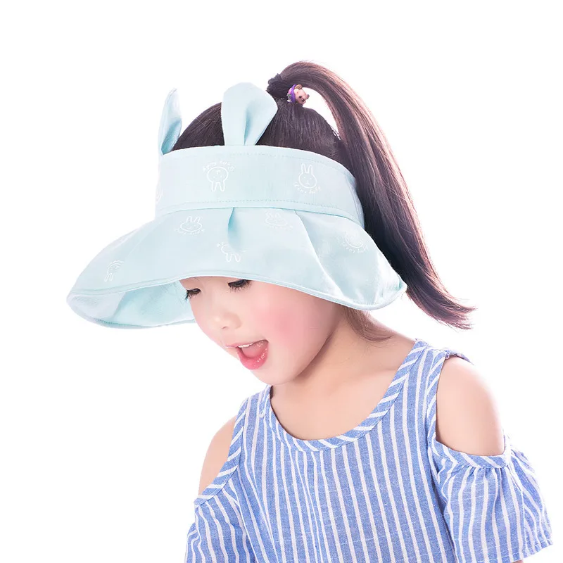 Детская летняя шляпа с кроличьими ушками мультяшным принтом|Мужские шляпы от