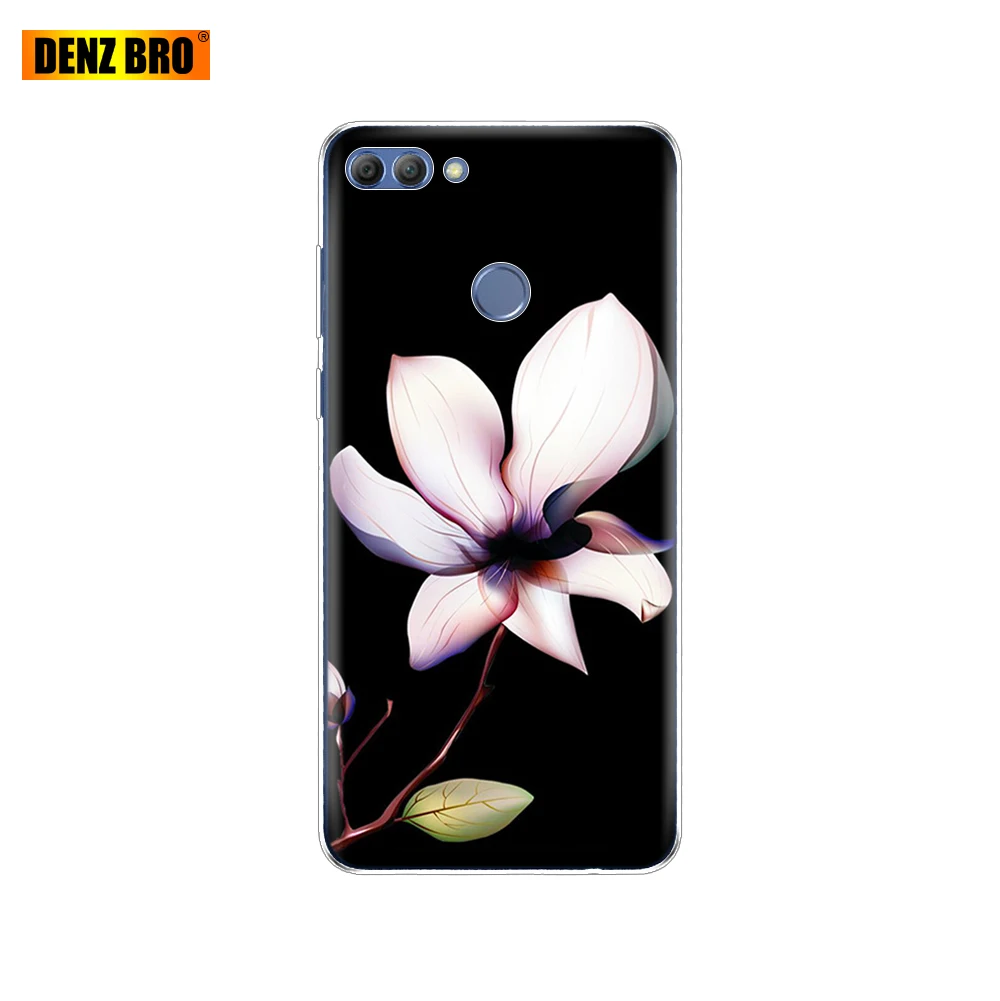 61891 Чехол для huawei P smart Enjoy 7 S, Мягкий ТПУ силиконовый чехол на заднюю панель, чехол для телефона 360, полный защитный прозрачный чехол с рисунком, бампер - Цвет: 61891