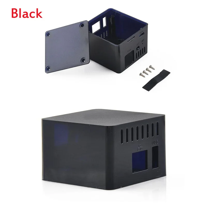 Black DIYmall защитный чехол ABS для Orange Pi Zero совместим с плата расширения черный белый - Комплект: Black