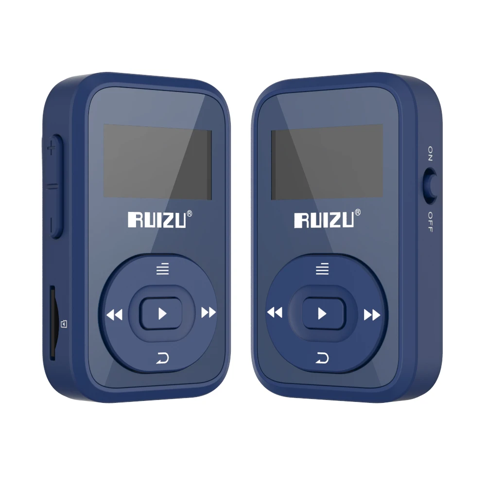 RUIZU X26 MP3 плеер Мини Bluetooth Спортивная клипса 8 Гб OLED Экран музыкальный с FM радио SD TF