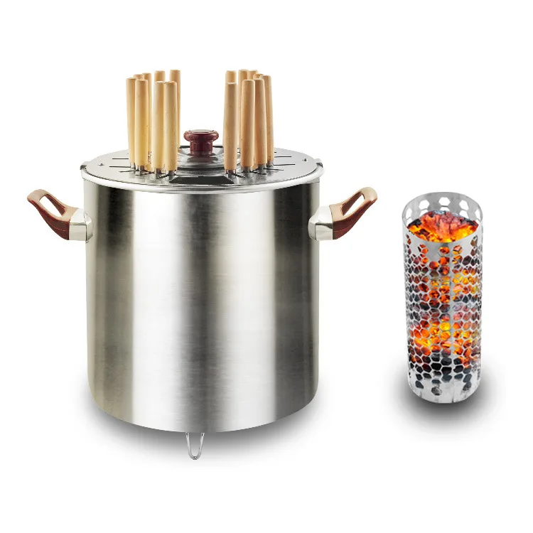 2 в 1 Бездымная горелка для бройлера гриль барбекю электрическая печь с углем угля