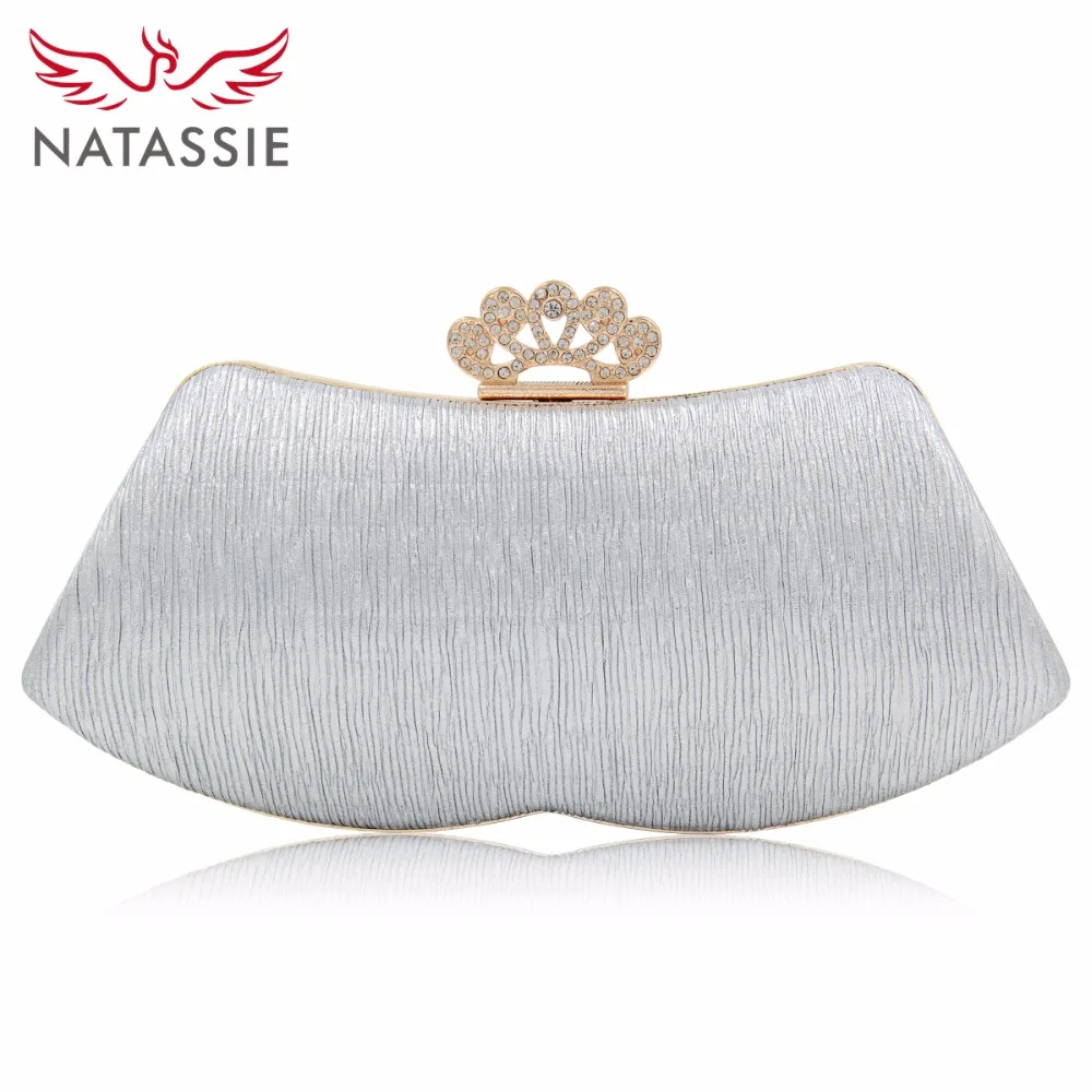 NATASSIE 2018 Новое поступление женские вечерние сумки мини Корона женская сумка Для
