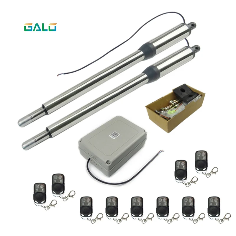10 remote Galo AC 110 В/220 В электрический линейный привод 300kgs двигателя система Автоматическая Свинг ворот+ 4 пульт дистанционного управления автоматика для распашных ворот автоматические ворота - Цвет: 10 remote
