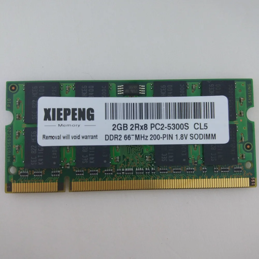 Ноутбук 2 Гб 2Rx8 PC2-5300S 667 МГц DDR2 Оперативная память 4 Гб DDR2 800 МГц PC2 6400S 1 ГБ Тетрадь памяти Поддержка DDR2 533 МГц PC2-4200 S компьютер