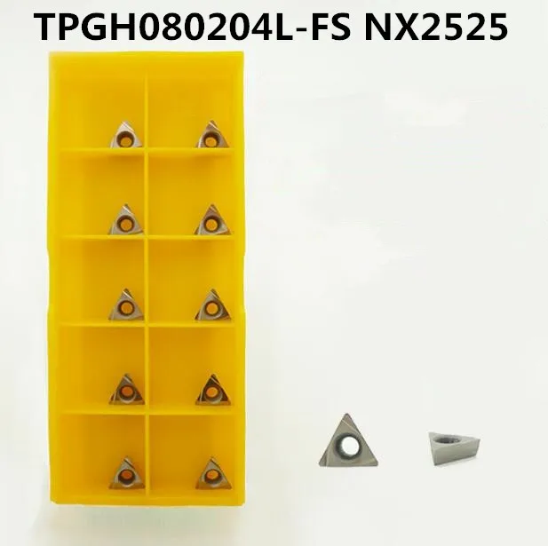 10 шт. TPGH080202L FS NX2525/TPGH080204L NX2525 керамические вставки Токарные вставки. Металлическое