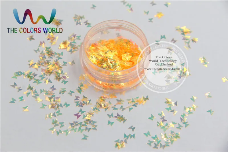 Размер 3 мм американская фантазия Радужный оранжевый желтый цвет блестки для