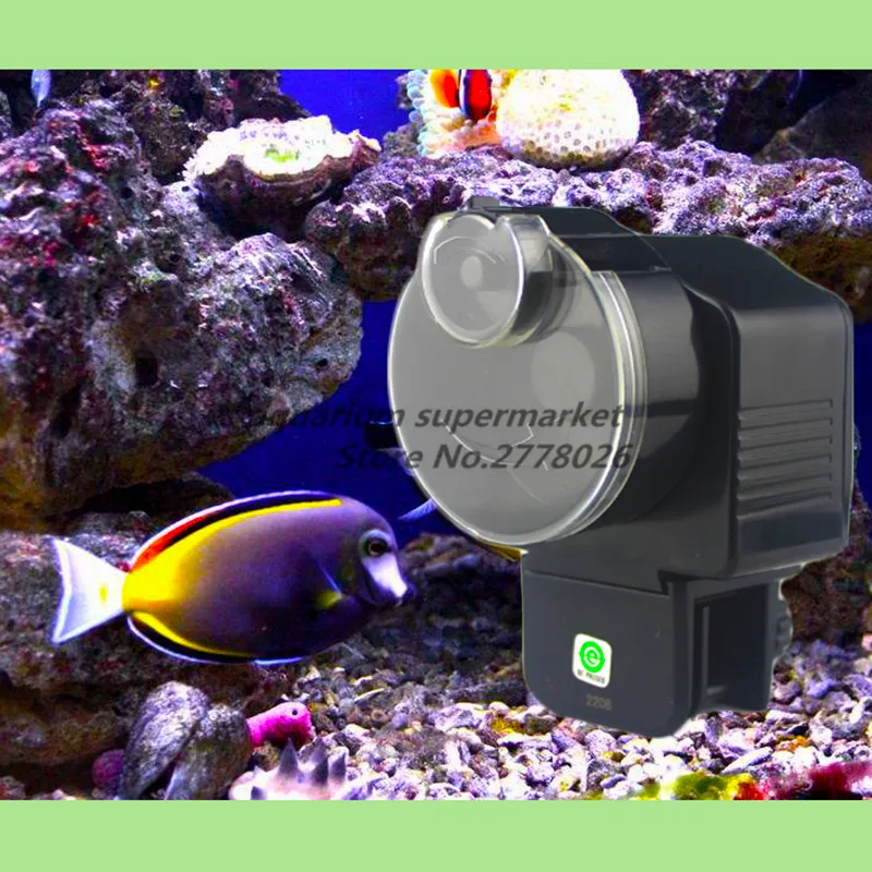 

Resun AF-2003 Aquarium Adjustable Timed Feeding Volume 2 Times Daily Digital Automatic Food Dispenser Fish Feeder