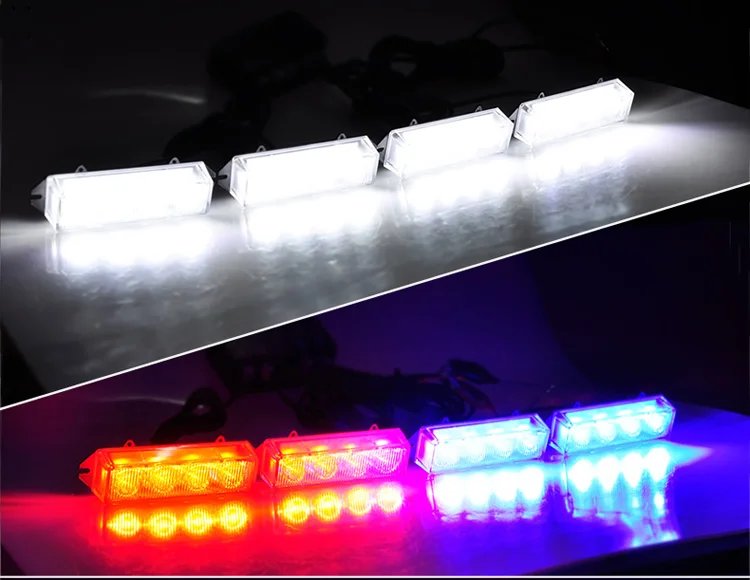 12v автомобиль мотоцикл Стиль Решетка Aux предупреждение вспышки светильник день