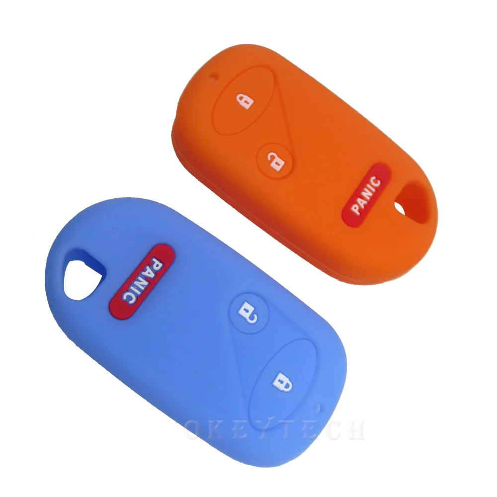 OkeyTech силиконовый чехол ключа автомобиля 3 кнопки сменный корпус для Honda Civic