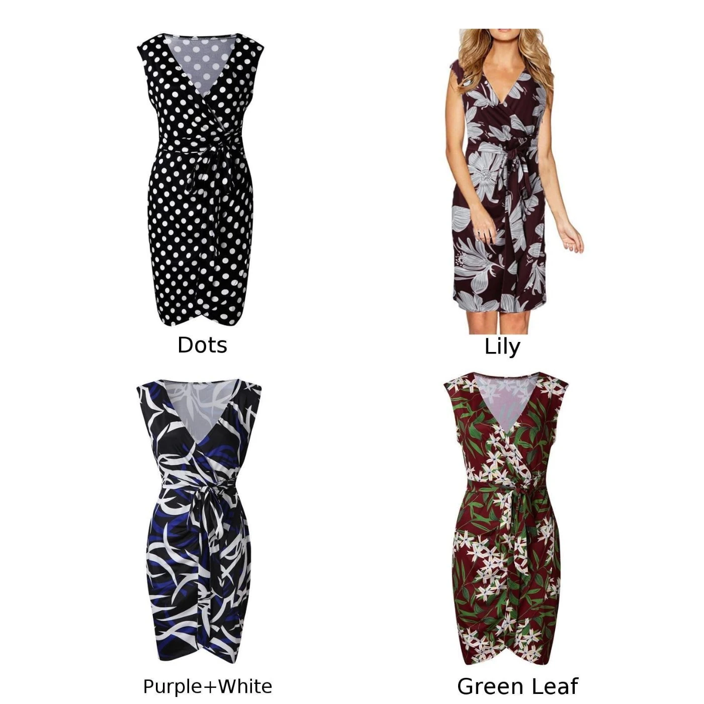 2019 новые женские платья с принтом Bodycon без рукавов праздник V шеи длиной до колена