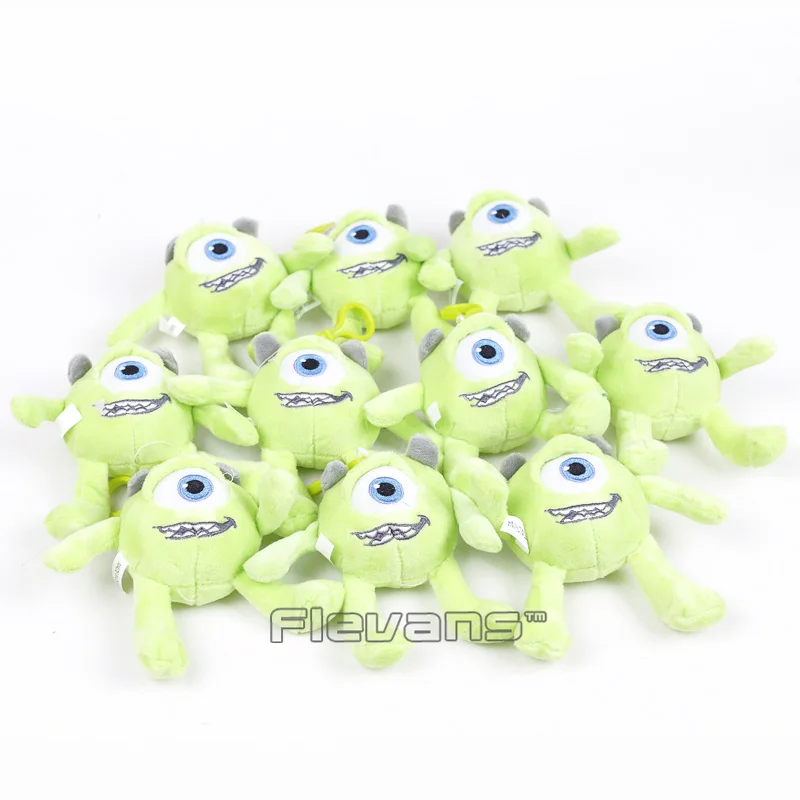 Лидер продаж с героями из мультфильмов; Monsters Inc игрушки Майк Вазовски плюшевые подвески мягкие куклы высотой 9 см; 10 шт./лот
