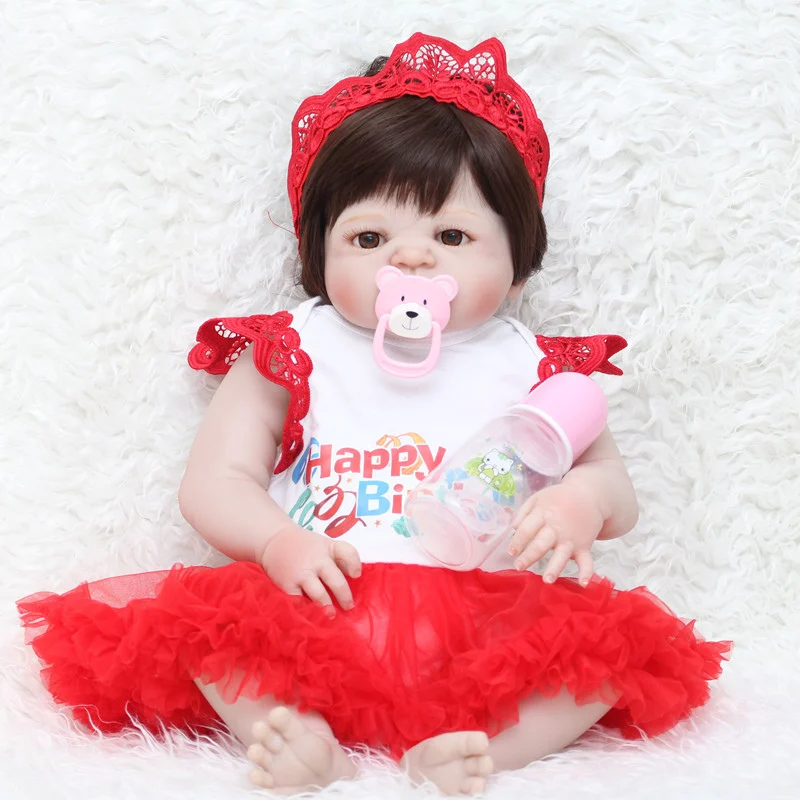 Хорошая цена, 22 дюйма, Reborn Baby Doll, одежда для 55 см, силиконовая Reborn Baby Doll, горячая Распродажа, кукла, аксессуар для реалистичной куклы