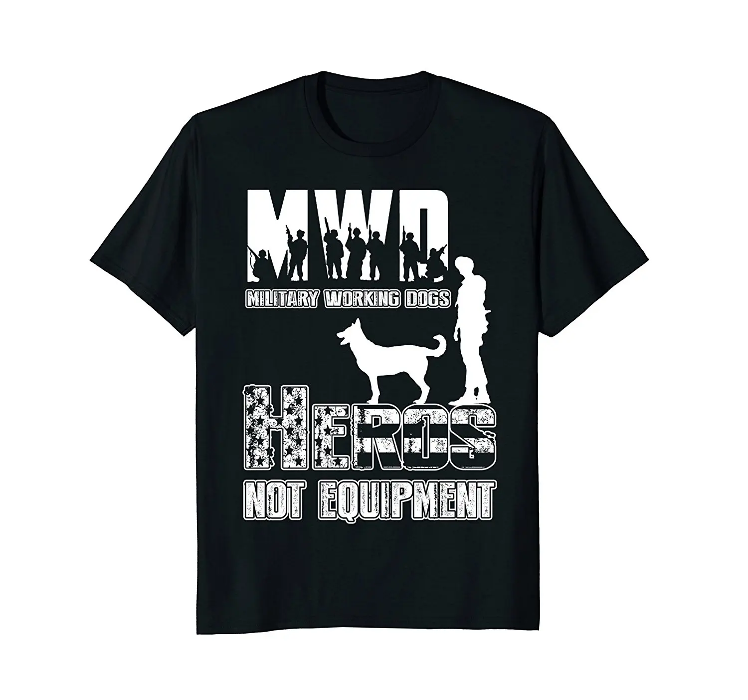 

Новинка 2019, модная футболка с коротким рукавом, полицейская рубашка K9, военные рабочие собаки, герои, не снаряжение, дизайн собственной руба...