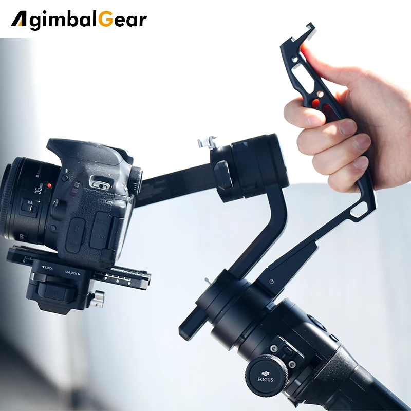 Перевернутая рукоятка с ремнем Шейное кольцо удлинитель держатель для DJI Ronin S Zhiyun