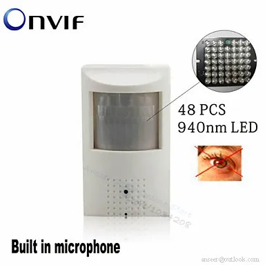 H264 1.3MP 960P микрофон ИК Ночное видение IP Pir камера детектор движения Onvif P2P Plug And Play
