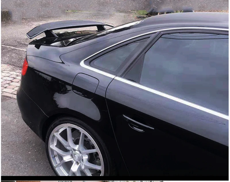 Для Audi A4 S4 B8 B9 2009- украшение автомобиля Высокое качество ABS пластик краска ing цвет задний спойлер багажника