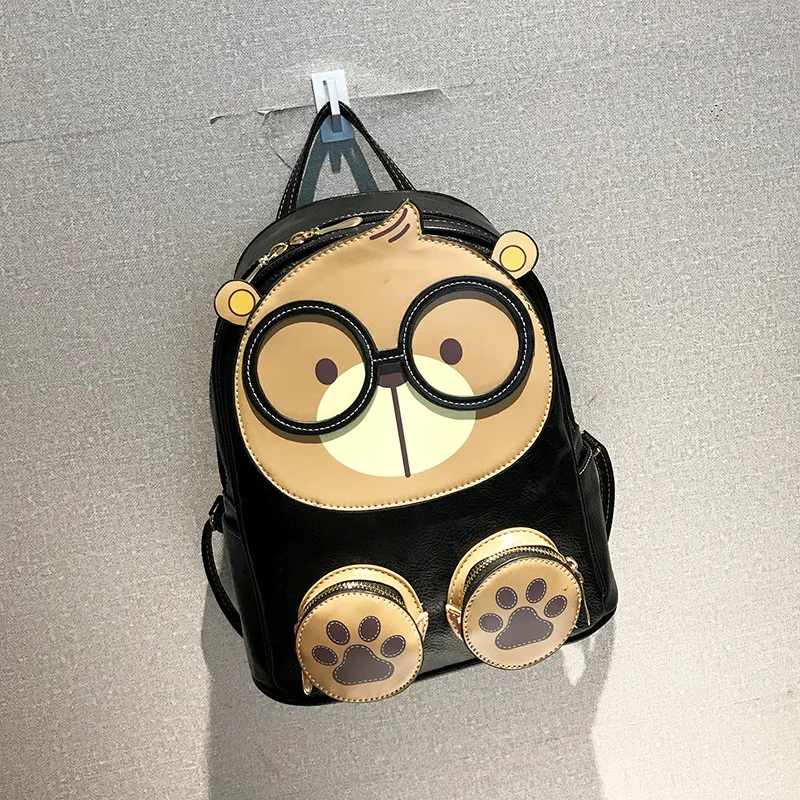 Рюкзак женский из искусственной кожи мини-рюкзак с милым рисунком для